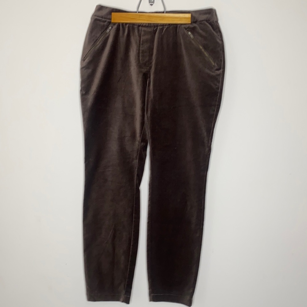 Garnet Hill light brown velvet pants